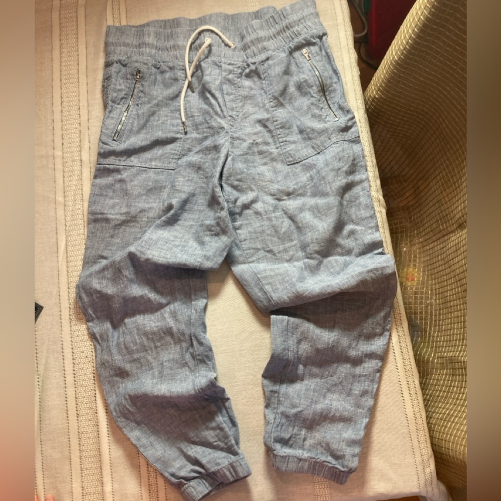 Athleta sz 10 chambray jogger style pants